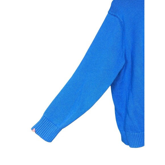 L.L. Bean Men’s XL Blue Cotton Quarter Zip Sweater Knit Pullover Classic Casual - Picture 5 of 11